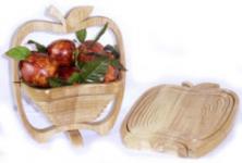 Cos pliabil din lemn, pentru fructe si legume - Apasa pe imagine pentru inchidere